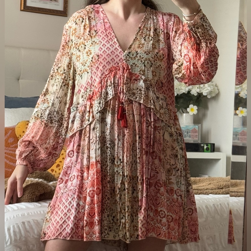 Zara Patchwork Mini Dress